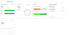 QuickBooks Setup - Dashboard Example
